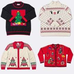 Wholesale Vintage Christmas Sweaters Bundle | 10pc..