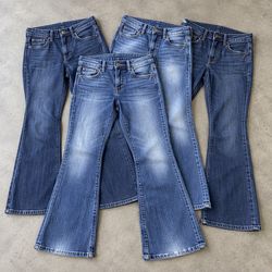 Mixed stones Bootcut Jeans