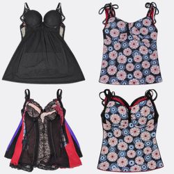 Women's Lace Trim Babydoll Camisoles