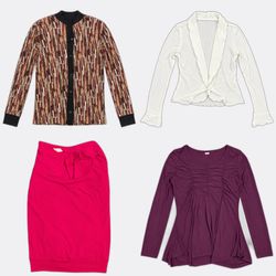 Vintage Y2K Printed Blouses and Tops