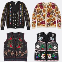 Koret Patterned Vintage Knitwear Lot