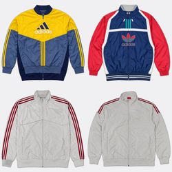 TS007 Vintage Adidas Umbro  Puma Track Jackets