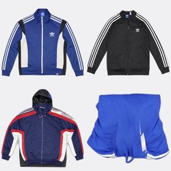 Adidas Track Jackets and Hoodies Selection