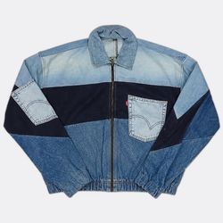 CR13180 Upcycled Levi's Crop Denim Jackets