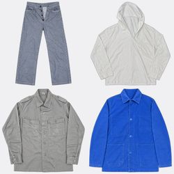 Vintage French Workwear Chore Jackets