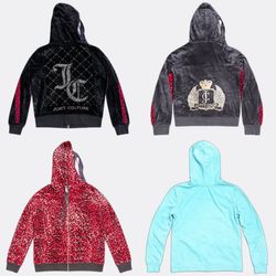 Juicy Couture Velour Zip Hoodies
