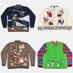 Code#060  Novelty Christmas Knitwear Cardigans and..