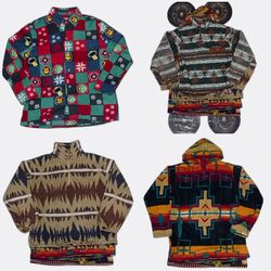 Collection of Printed and Patterned Fleece Jackets