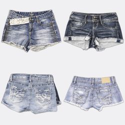 Y2k Denim Shorts Selection RE-3960