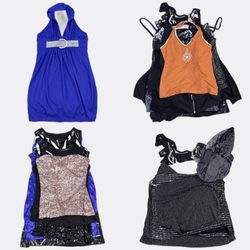 Party Dresses and Embellished Tops