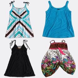 Printed Summer Mini Dresses and Tops