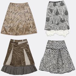 Women's Patterned and Layered Skirts