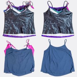 Satin Lace Trim Camisoles Lot