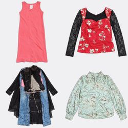 Women's Printed Blouses Dresses and Skirts