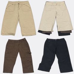 Y2k Cargo Capri Pants with Pocket Details (GRV-10-..