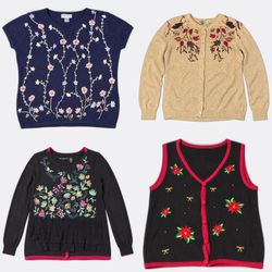 Vintage Christmas & Cottagecore Sweater Bundle | 1..