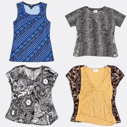 Women's Printed and Solid Blouses Tops