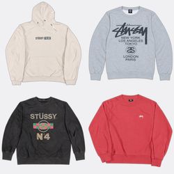 Stüssy Graphic Pullover Sweatshirts