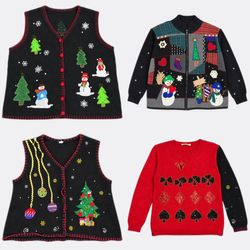 Vintage Christmas & Cottagecore Sweater Bundle | 1..
