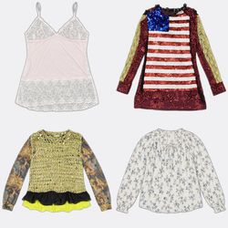 Camisoles with Lace Details and Sequins
