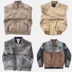 Y2k Leather Jackets and Suede Outerwear B2F-354