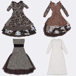 Y2K Earthy Dresses (RS-91)