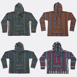Baja Stripe Mexican Hoodies