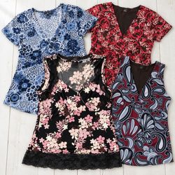 Y2k Women Printed Blouses B2F-371