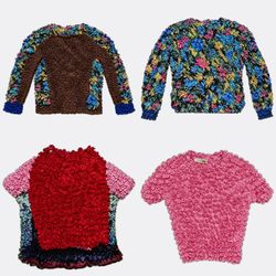 Textured Magic Popcorn Stretch Tops RV # 025