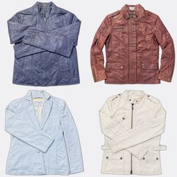Sélection de vestes en cuir