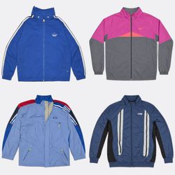 Vestes de sport vintage Adidas Nike et coupe-vent