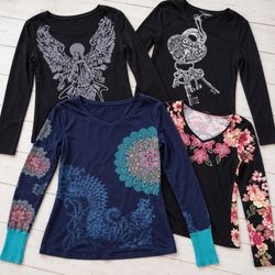 Conjunto de Blusas e Saia Feminina Desigual