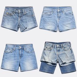 1029 True Religion pantalones cortos de mezclilla