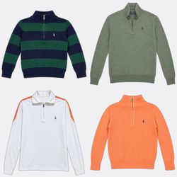 Polo Ralph Lauren 1/4 Zip kids  Sweaters (FNC:136)