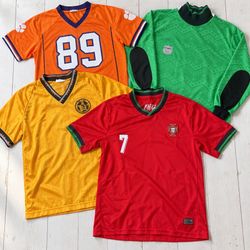 T SHIRT Kurz- und Langarm-Fußballtrikots ak925