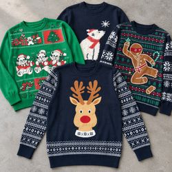 Novelty Christmas Sweaters and Knit Dress