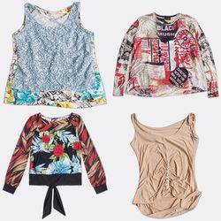 Women's Printed Blouses and Tops Lot