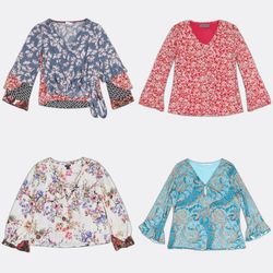 Y2k Printed Blouses Collection