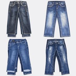 💥 RV5164 Y2K Women Capri Jeans