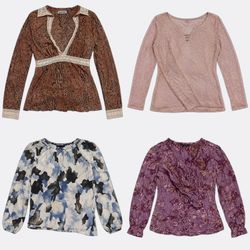 Y2K FairyCore Long Sleeve Tops Oct-01