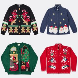 Wholesale Vintage Christmas Sweaters Bundle | 10pc..