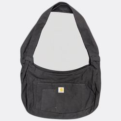 Upcycled Carhartt Black Crossbody Tote Bag