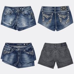True Religion Miss Me Denim Shorts