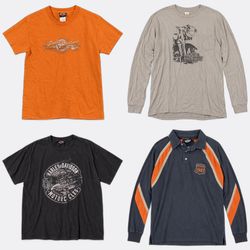 Harley-Davidson T-Shirts (C-Grade) - BUNDLE 08