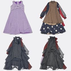 Y2k Polka Dot Patterned Dresses WR-2691