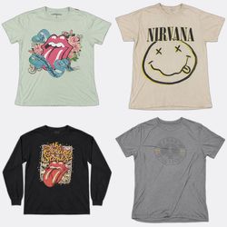 CR13158 Vintage music T-Shirts