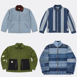 CR13888 Upcycled Carhartt and Levi's Mix Style Den..