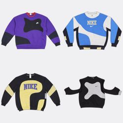 Upcycler les sweatshirts Nike à col ras du cou