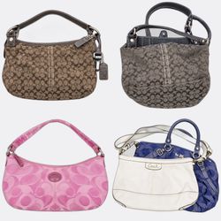 Coach Leather and Canvas Handbags