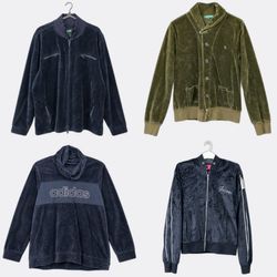 Adidas Fila Guess Velour Sweatshirts and Jackets